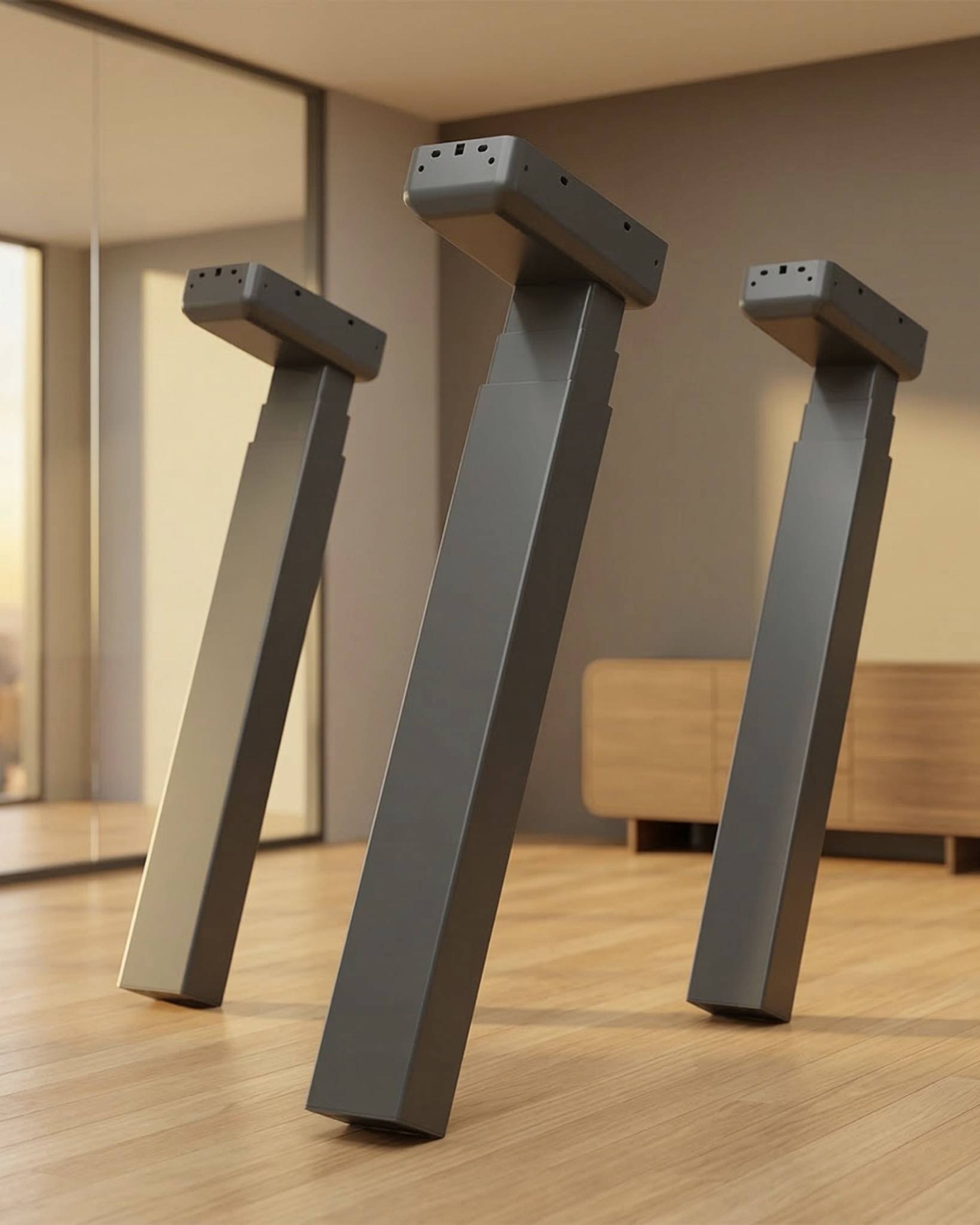 Antraciet poten met display en geheugen