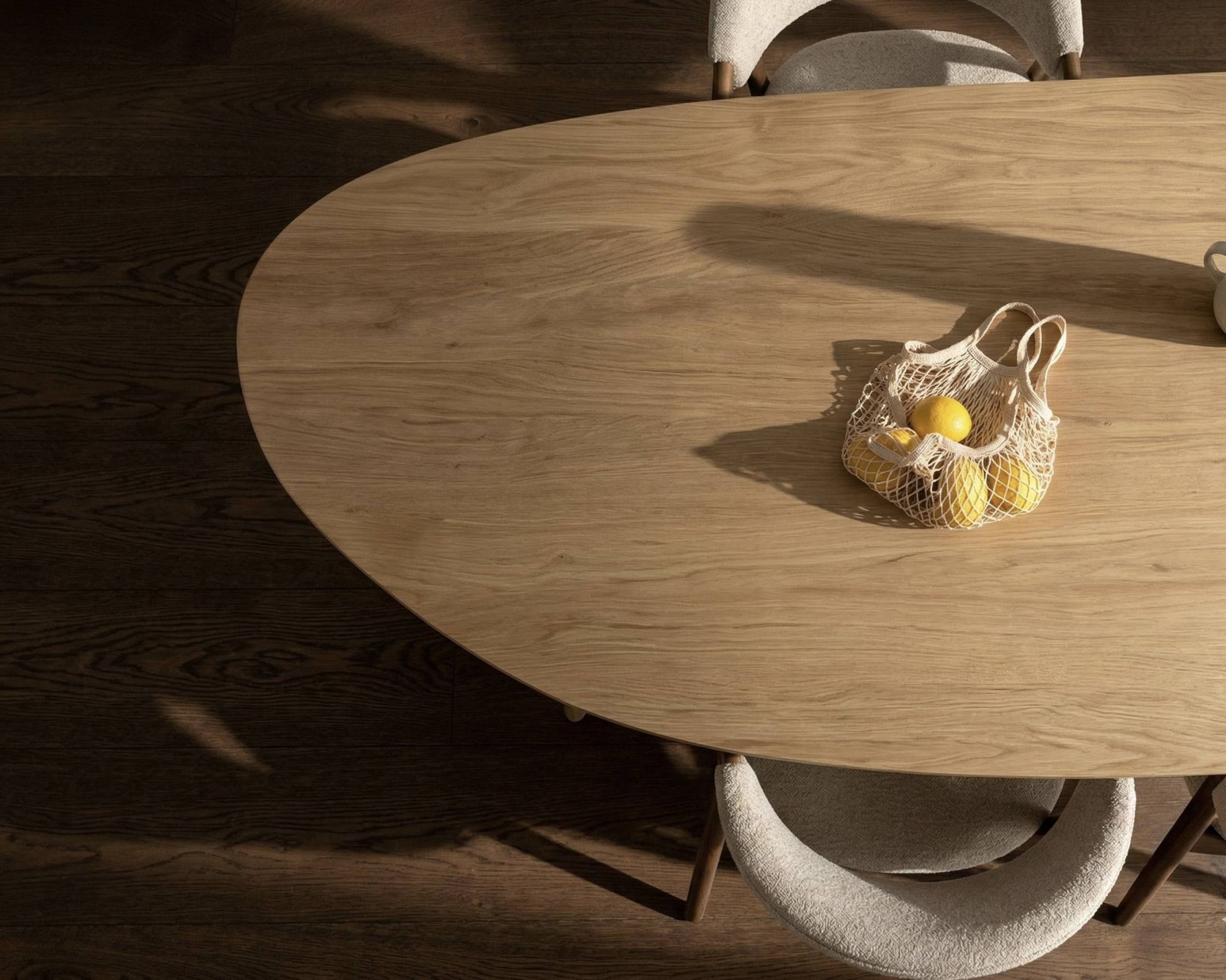 Verfijnd blank eiken tafelbladen 20mm