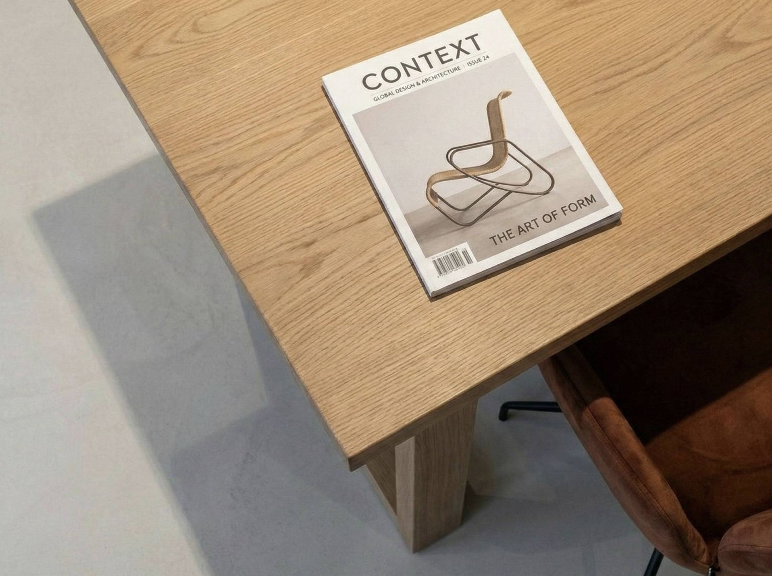 Tafelblad zonder noesten met flyer