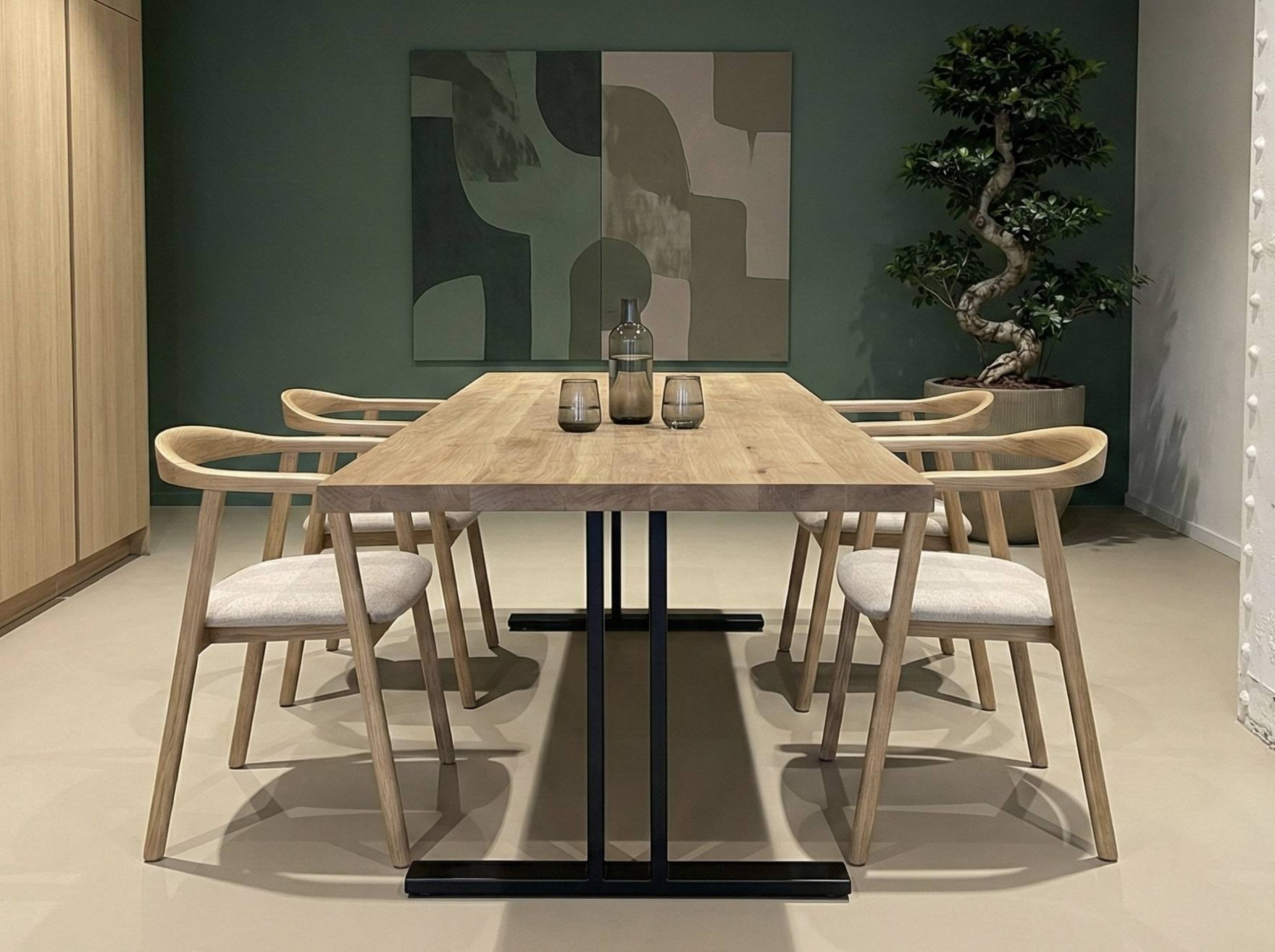 Eettafel blank eiken - erperium