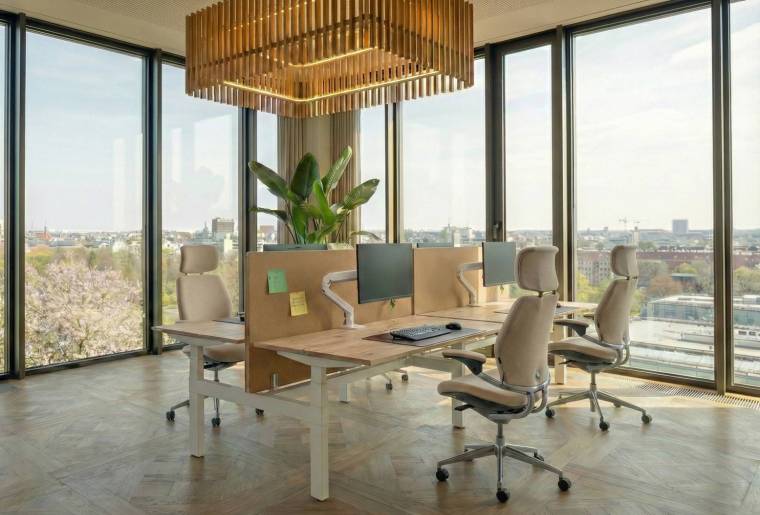 Duo bench zit sta bureau eiken Professional 4 Duo Slim