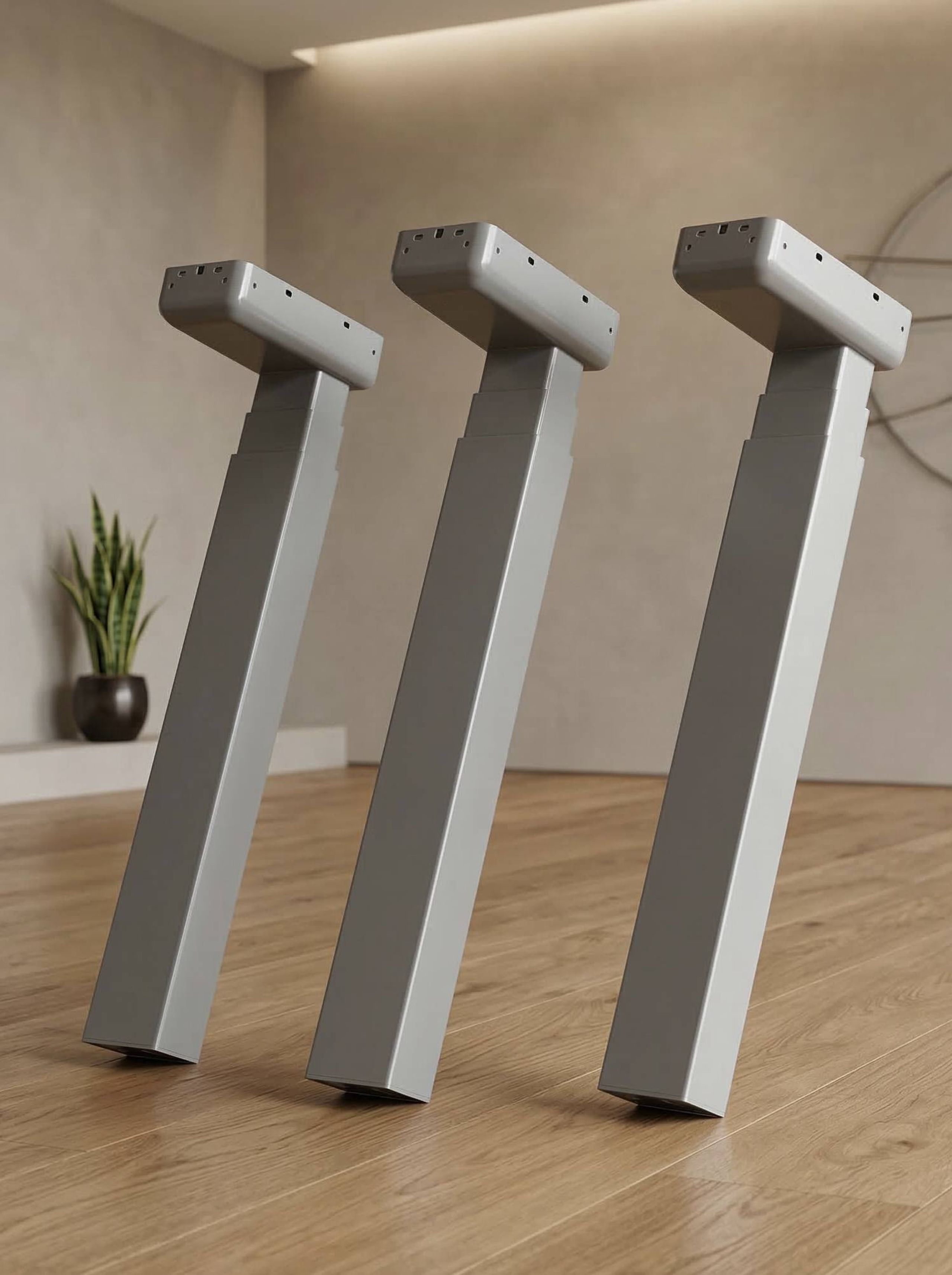 Grijs/ zilveren poten met display en geheugen