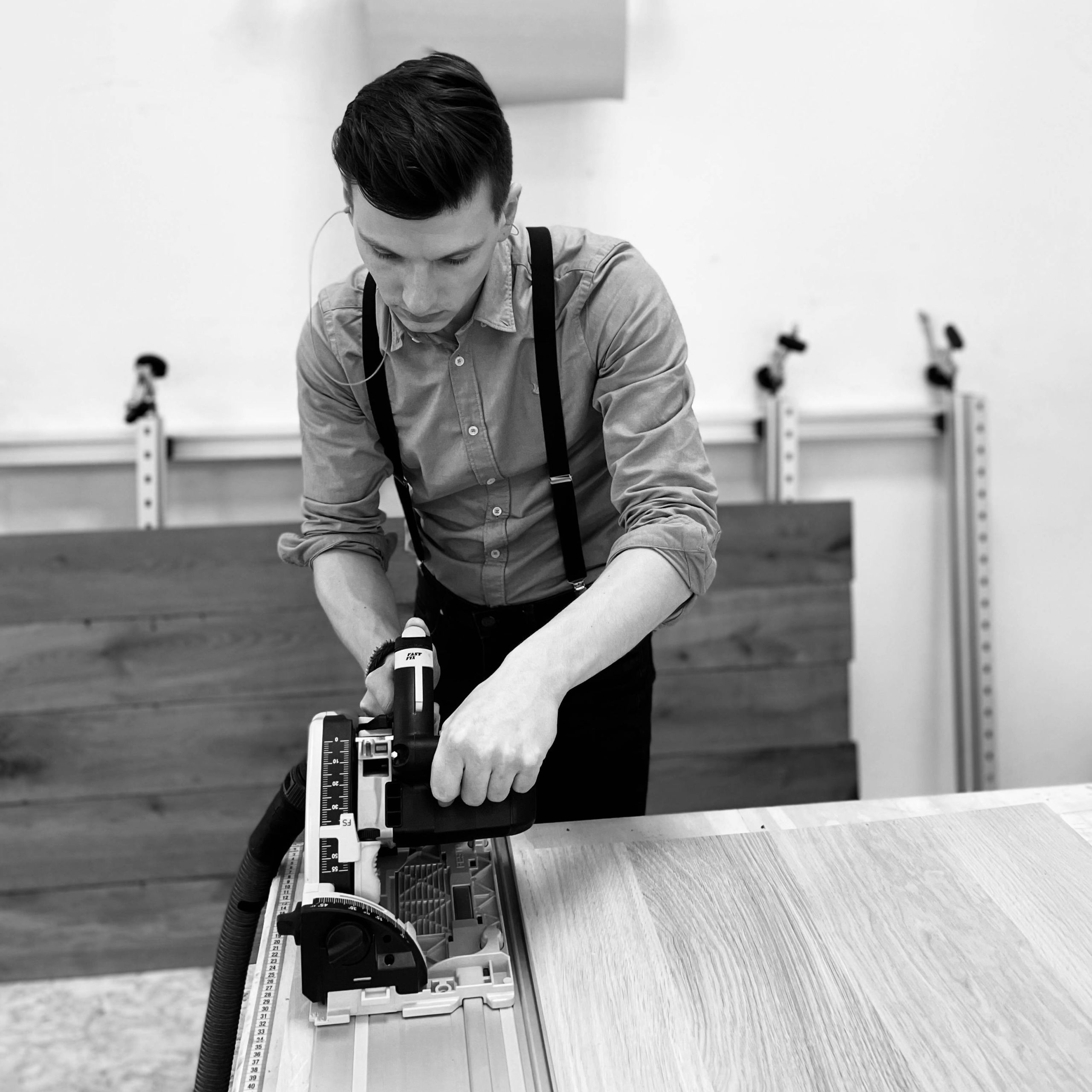 Nick Stenden met Festool invalzaag