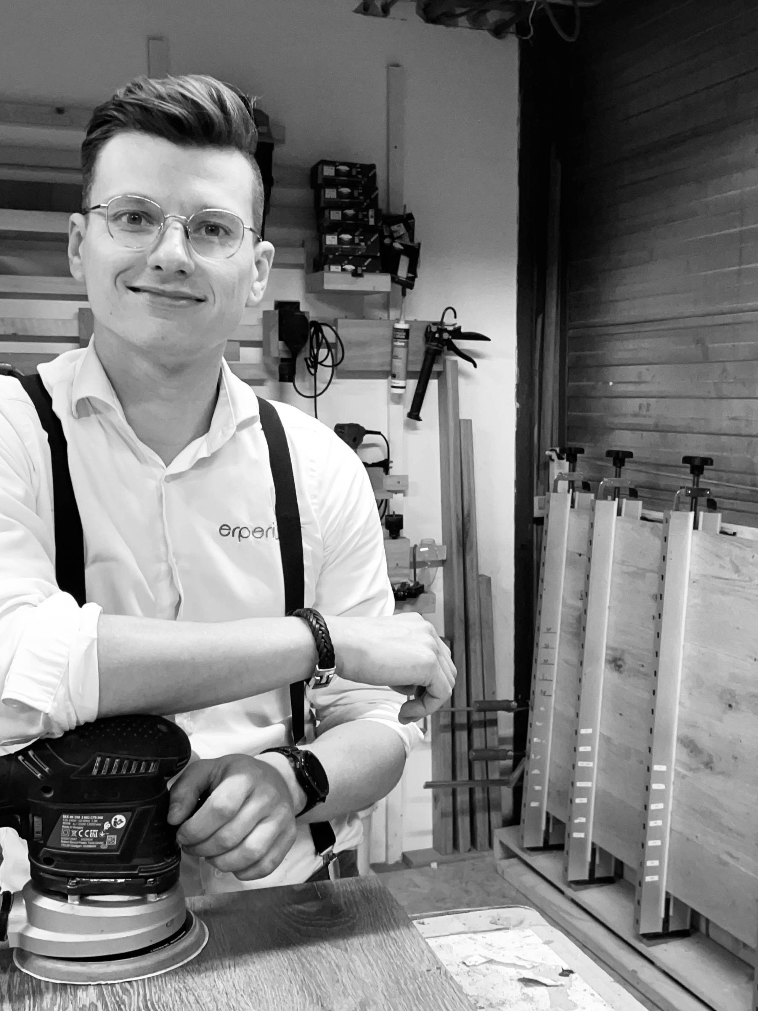 Eigenaar en designer Nick Stenden