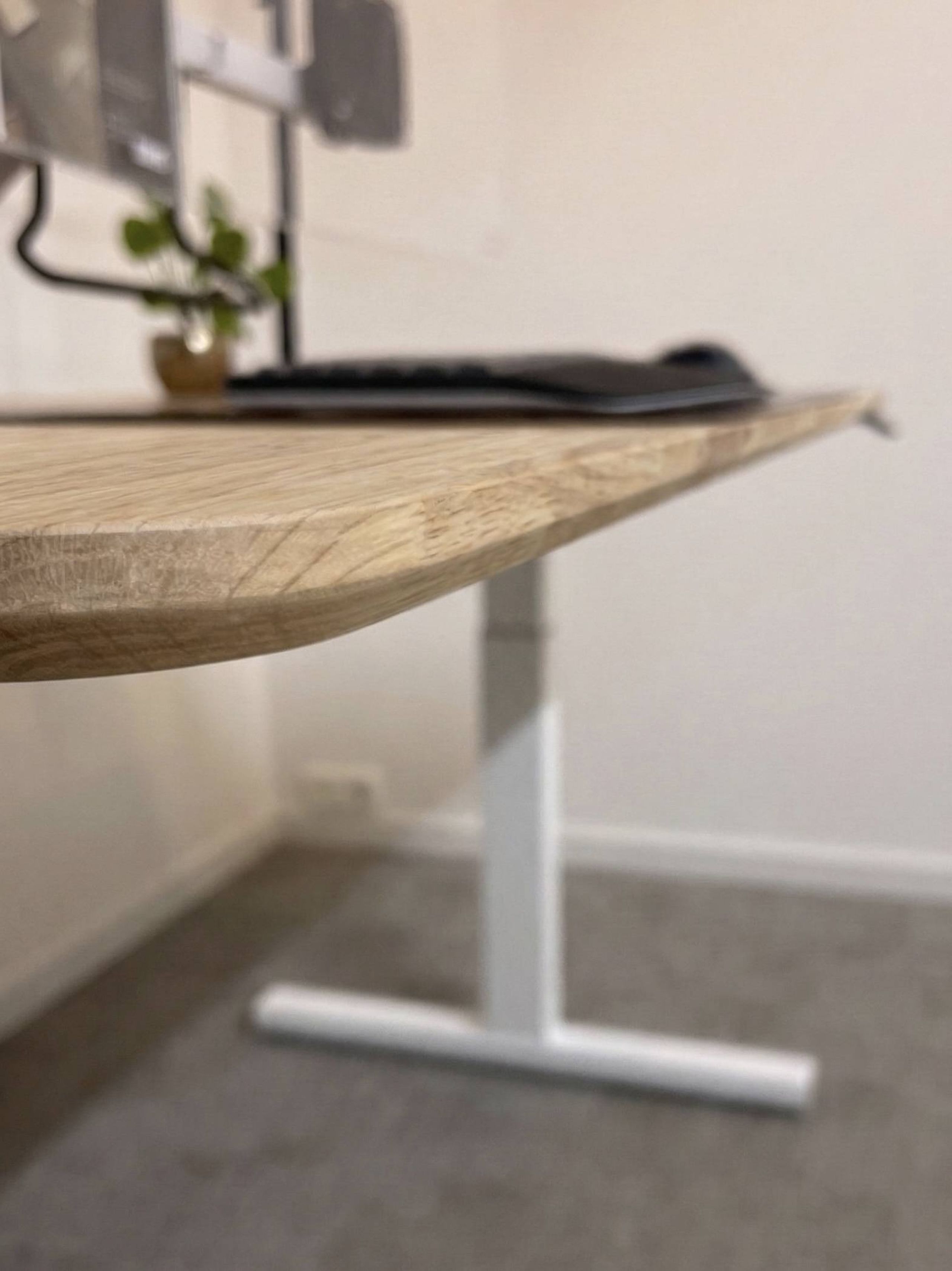 Rubberwood massief hout met afgeronde hoeken en facet