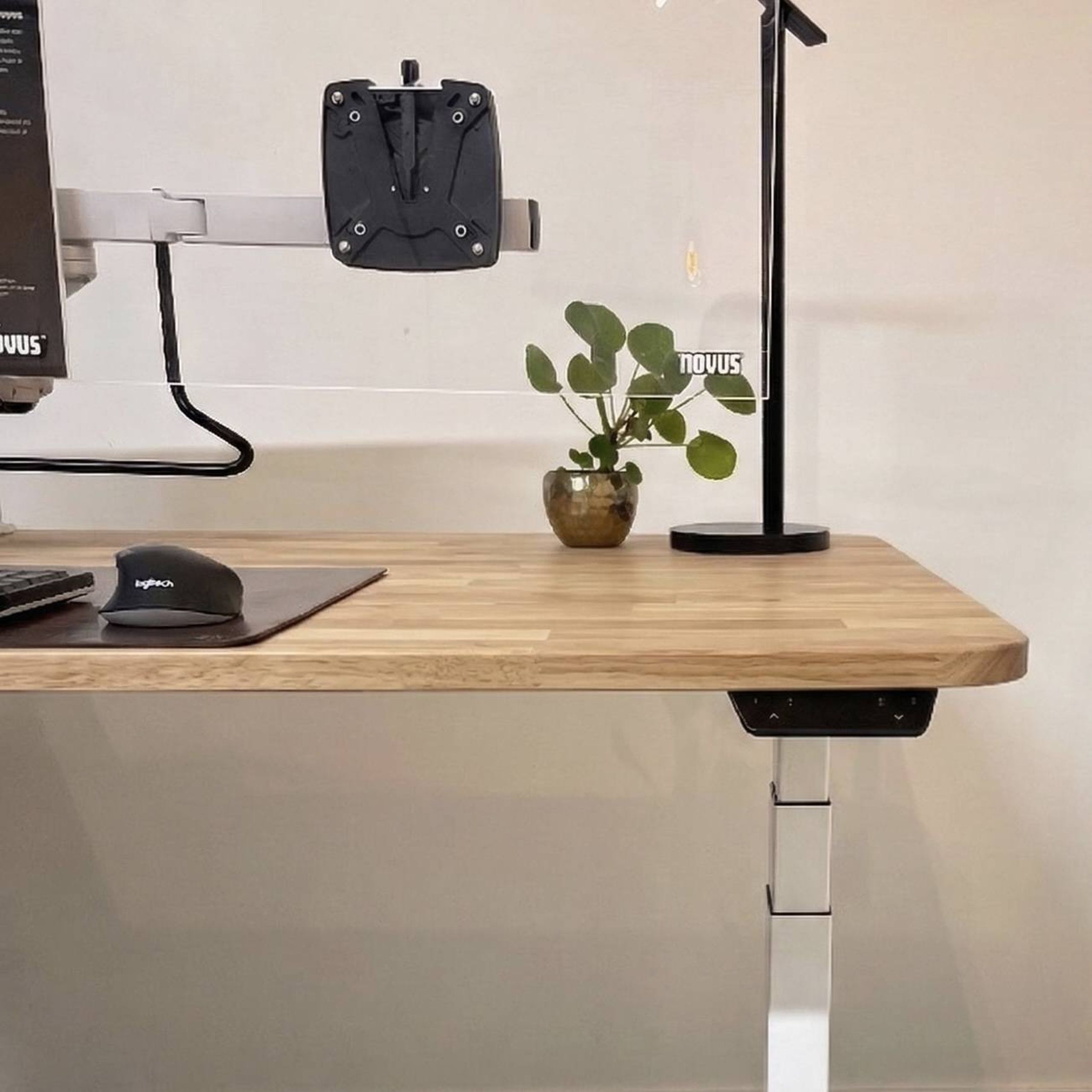 Glanzend bureaublad rubberwood