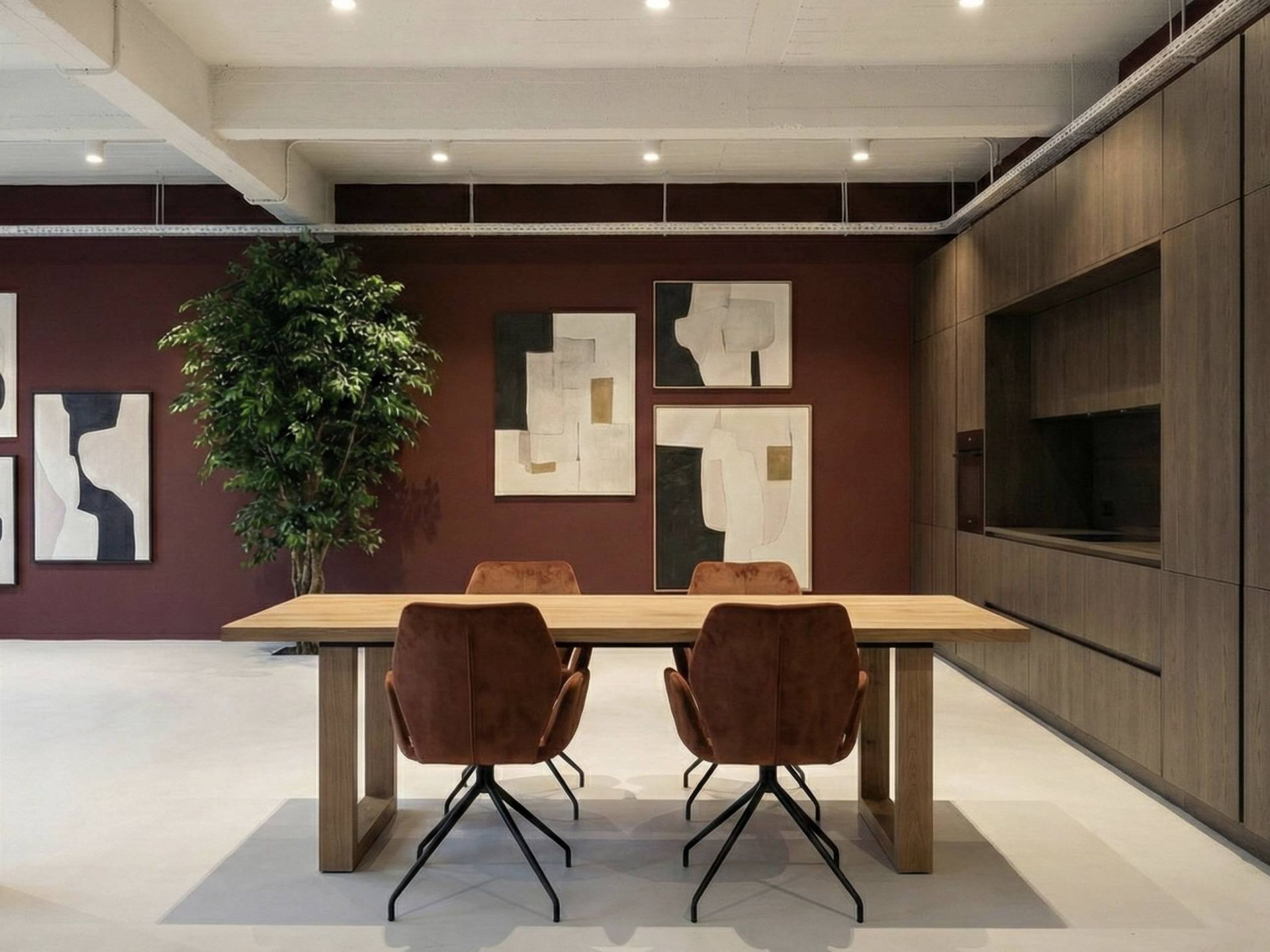 Mooie luxe eettafel van massief eiken