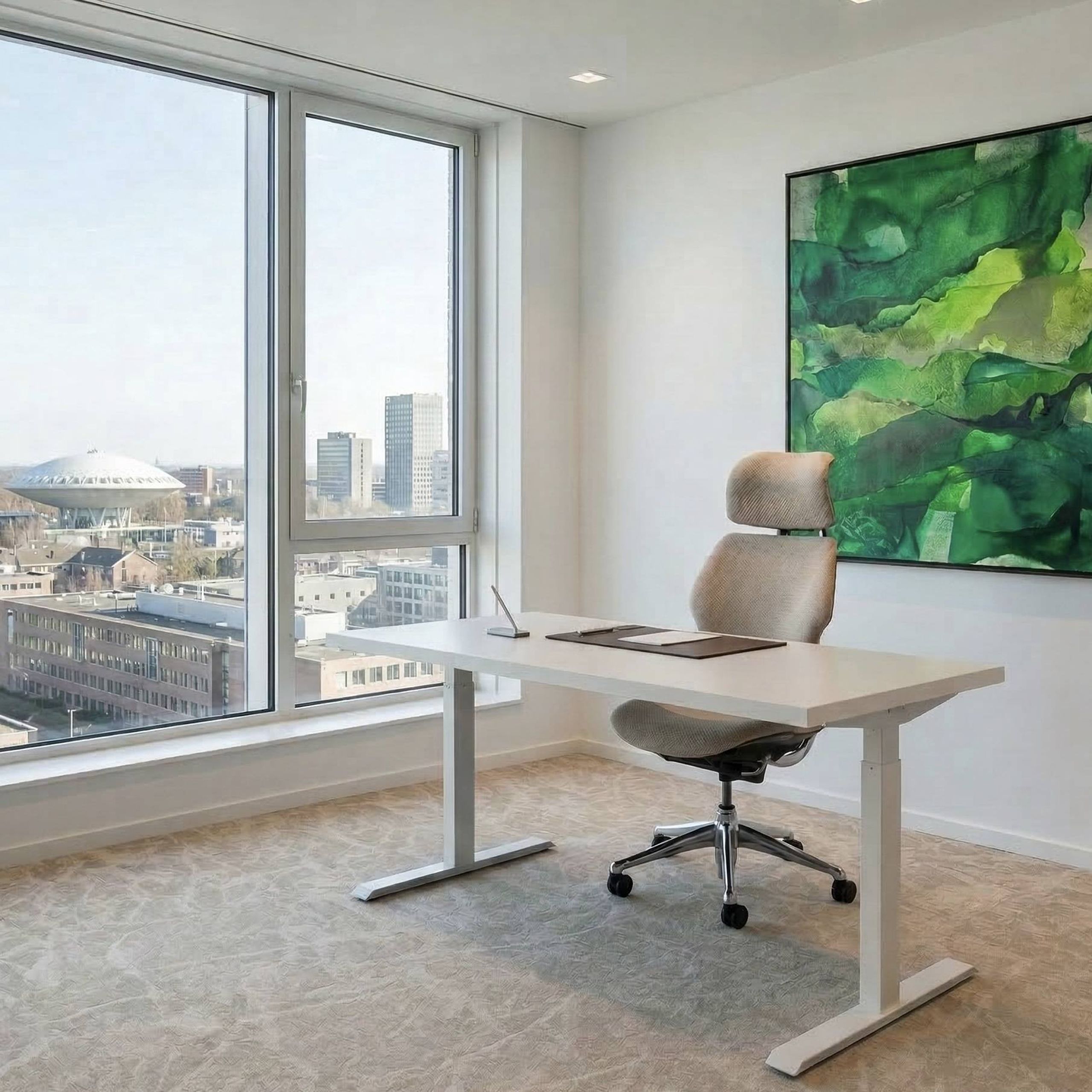 Wit melamine bureaublad