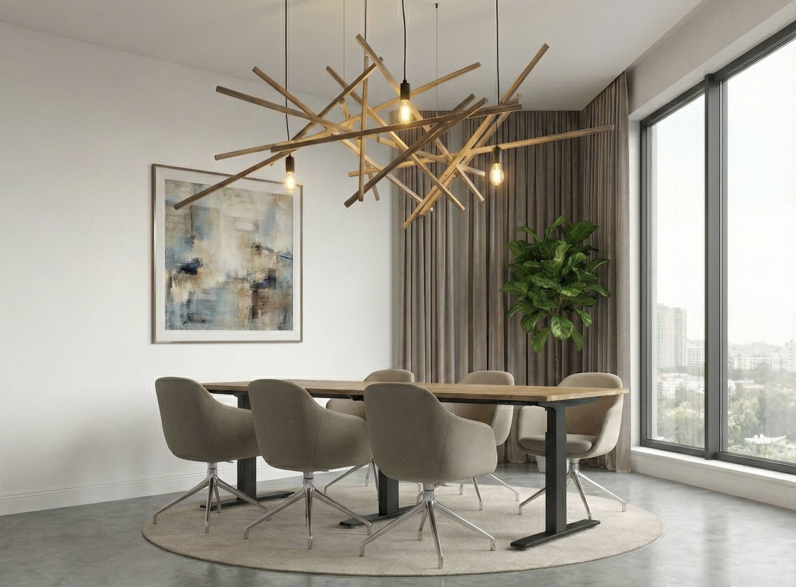 Professional 4 - Meet 20mm eiken bureaublad zwart